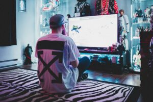 Vibrant atmosphere at gaming events convention