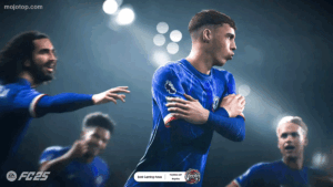 Player celebrating a goal in EA Sports FC 25