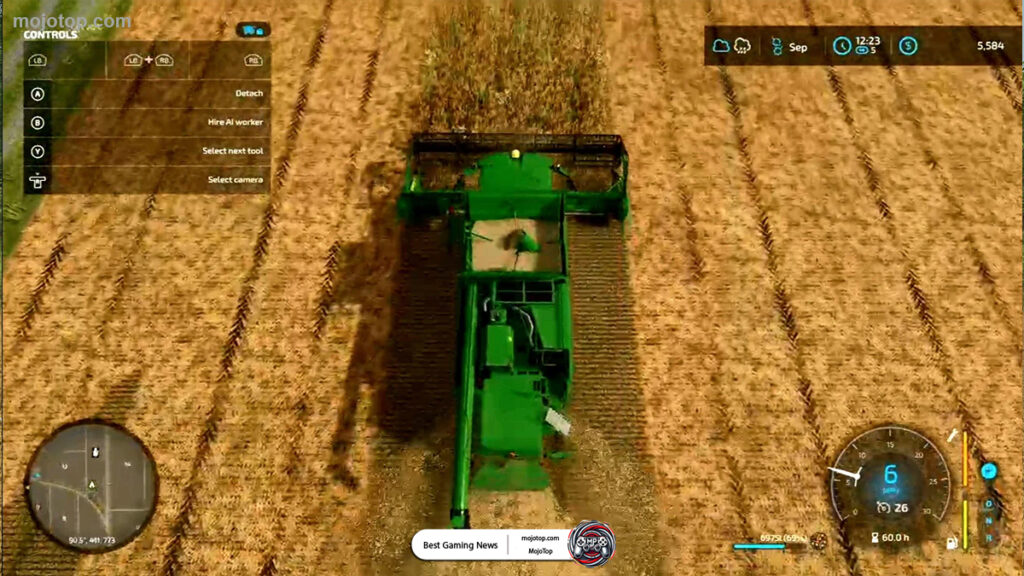Advanced gameplay mechanics and environmental effects in Farming Simulator 25.