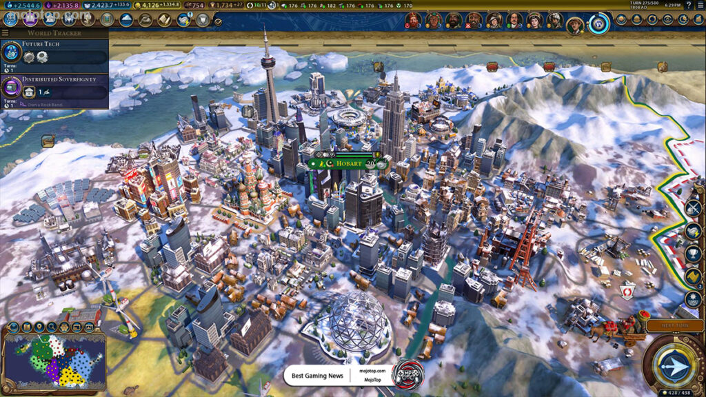 Digital diplomacy interface in Sid Meier's Civilization VII.