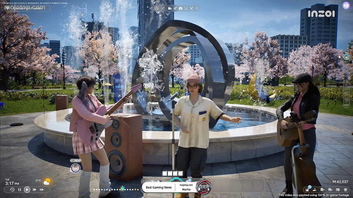 Inzoi life simulation game character customization preview