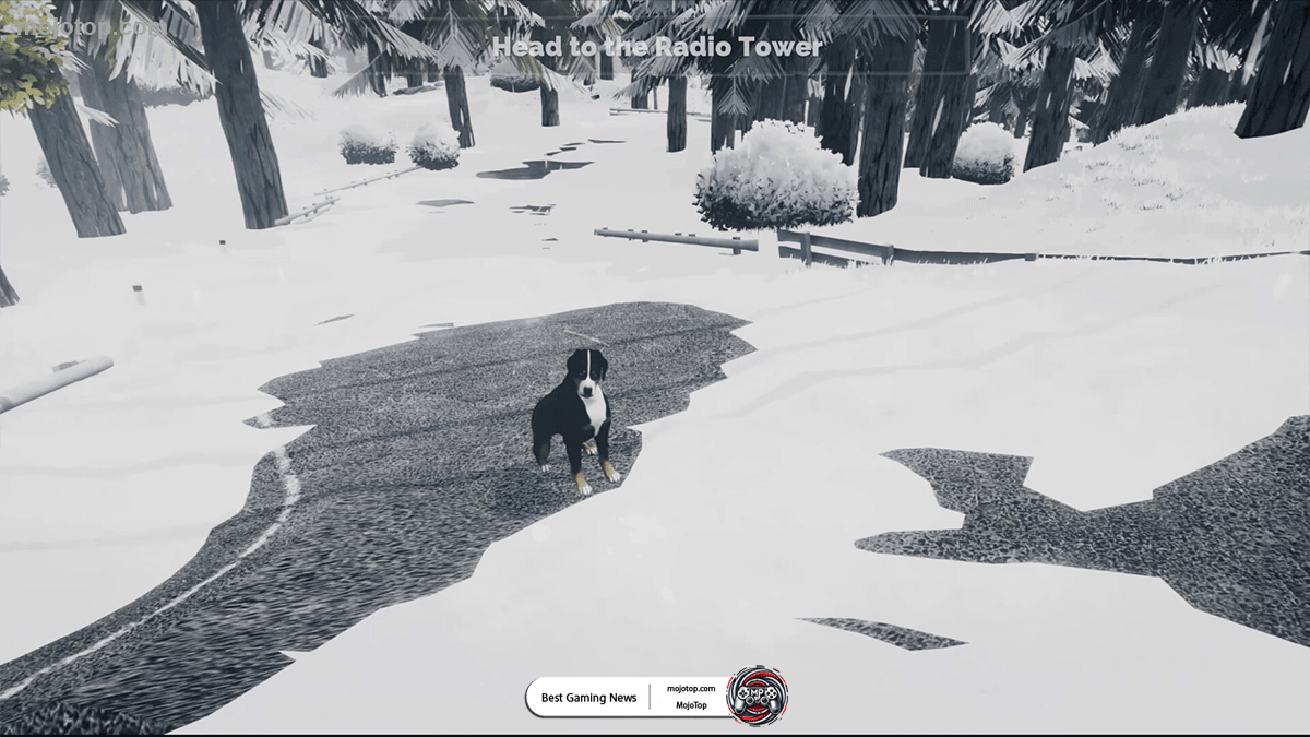 A scenic view of an RV driving in a wilderness setting from Long Drive North Co-Op RV Simulator.