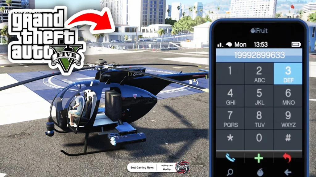 Buzzard spawn using GTA V cheat codes