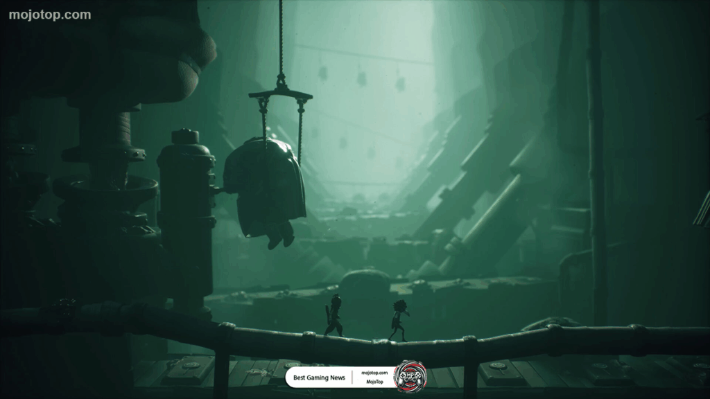 Little Nightmares 3 official concept art featuring Low and Alone standing together in a haunting environment