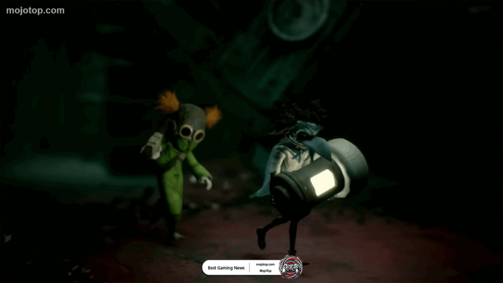 Little Nightmares 3 official concept art featuring Low and Alone standing together in a haunting environment