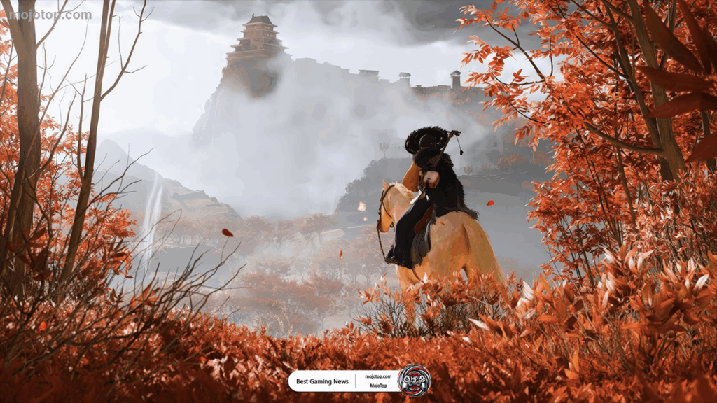 Yotei Mountain misty view believed to be connected to the Ghost of Yotei