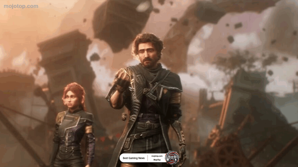 Official poster art of Clair Obscur: Expedition 33 featuring the number 33 monolith