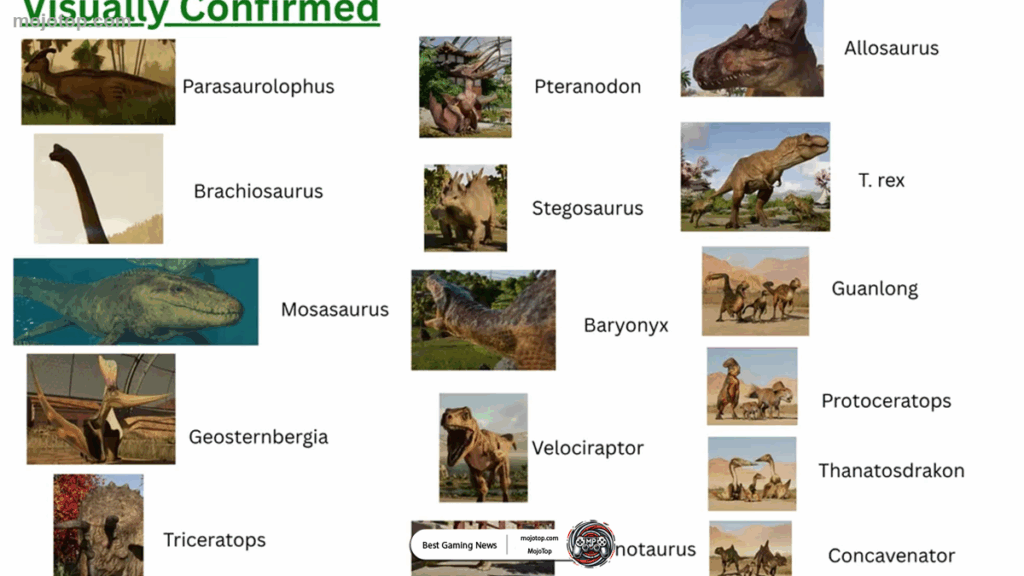 Jurassic World Evolution 3 gameplay showing park building tools