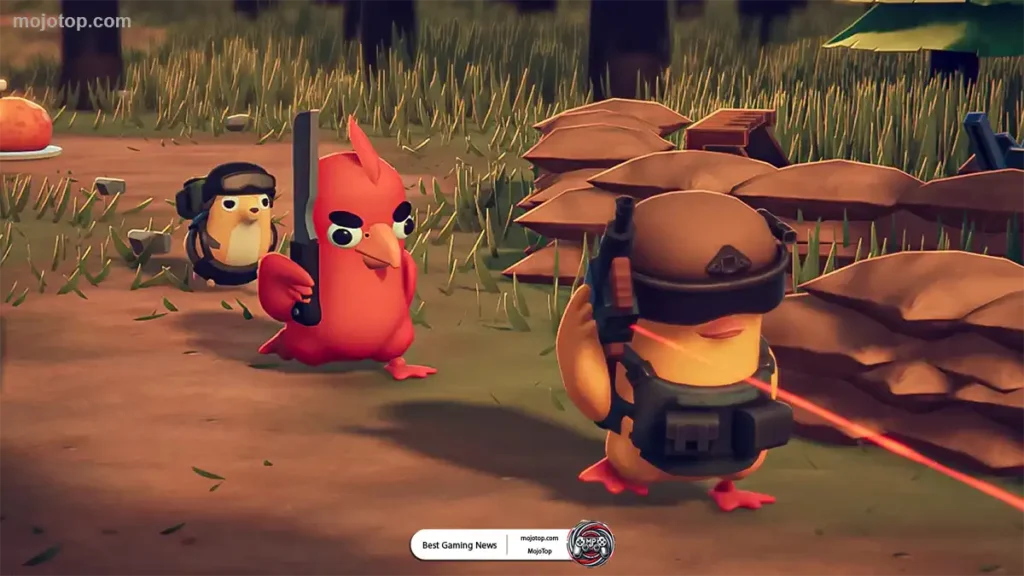 escape from duckov game poster featuring main duck character