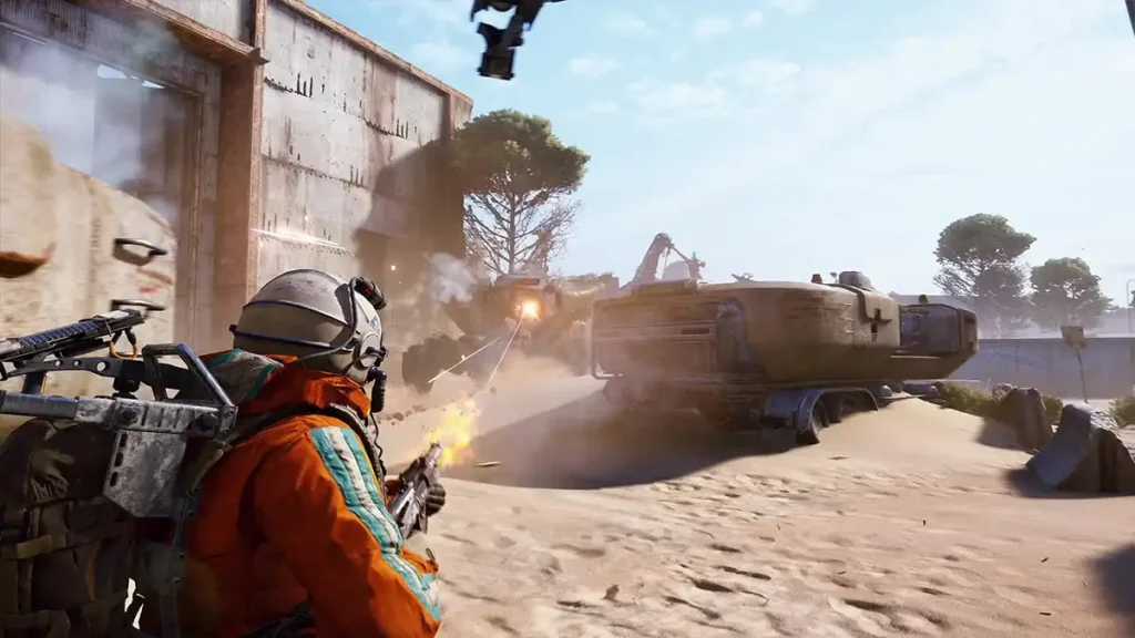 Sniper on elevated position during raid mission in ARC Raiders best builds